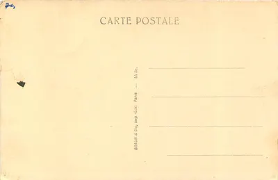O Escrivão, estátua pintada (Arte Egípcia) — Museu do Louvre — Braun & Cie, Paris — Verso