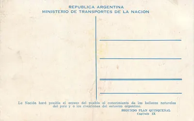 San Miguel del Tucumán — krajobraz z kwiatami pomarańczy — Arturo Capdevila — Rewers