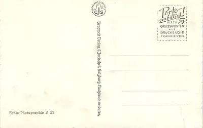 Salzburg g. d. Tennengebirge u. Poss Lueg — Bergwelt Verlag, seria S 189 — Rewers