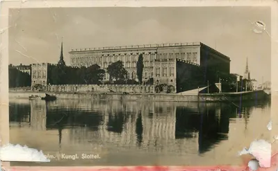 Bilhete postal antigo Kungl Slottet