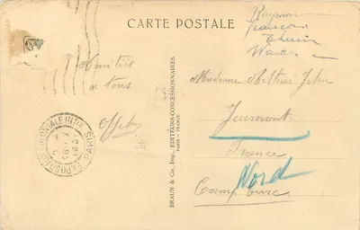 Exposition Coloniale Internationale — Paris 1934 — Section Tunisienne — Le Marabout et le Minaret — V. Valensi, Arch. D. P. L. G. — Verso