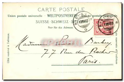 Rigi Kulm i Alpy — Widok panoramiczny — Geh. Wehrli, Nürnberg, nr 1683 — Rewers