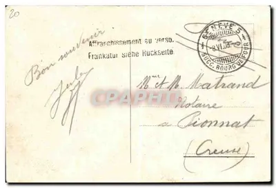 Genève en de Mont-Blanc — Charnaux Frères & Co., Genève — Achterkant