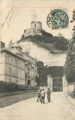 La Roche-Guyon — O Castelo e a Torre Velha — A. Bertran, editor Mantes