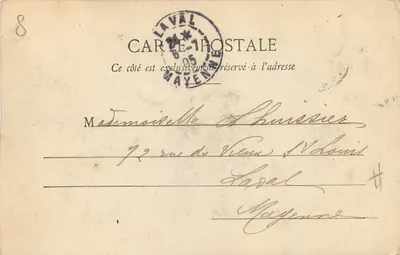 Calvário de Saint-Maurice — Mayenne — editor desconhecido, número de série não visível — Verso