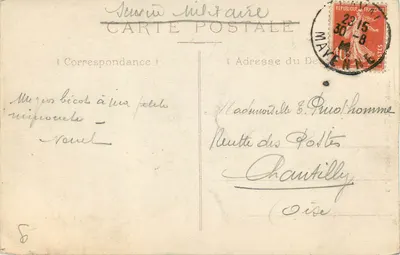 A igreja de Avesnières — Laval — editor KD, n°2 — Verso