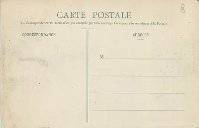 Ruínas da Capela e do Donjon — Castelo de Mortier-Crolle — Sahlé-sur-Sarthe, fot. J. Malcot, n° 576 — Verso