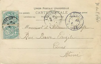 Olympia — Retrato de busto — Derval, S.I.P., n°1045 — Verso