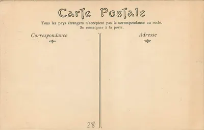 Chartres — Strzały Katedry — Montrésigné Phot — Rewers