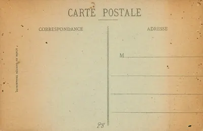 Chartres — Schody Królowej Berthy — Cn. Pousset, wyd. Dreu — Rewers