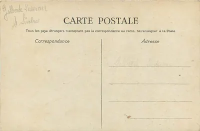 Nossa Senhora do Chef-du-Pont — estátua do Século XIII, Igreja de São Tomás, La Flèche (Sarthe) — litografia de Georges Villa (1934) — Verso