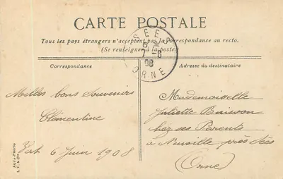 Le Mans. Ogrody Botaniczne, Kaczki — L.V. & Cie — Rewers