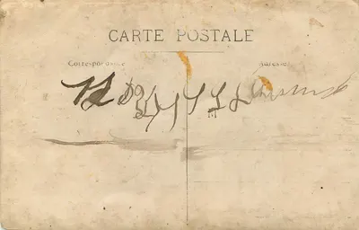 CARTE PHOTO Kobieta Dzieci — Rewers