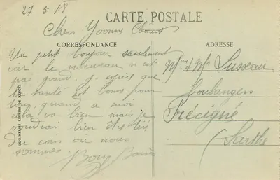 Rond DUNKERQUE — Het Sanatorium van Zuydecoote (Zuidkant) — Vinté Nancy A. 374 — Achterkant
