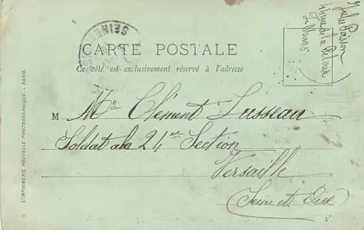 Le Mans — O Bureau Meteorológico — editor J.B. n°65 — Verso