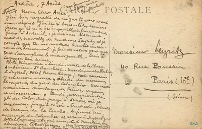 Pasterze w Forestel — droga prowadząca do Chalet-Hotelu Forestier w Arvière — wydawca z Arvière, nr 1193 — Rewers