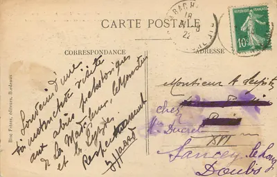 Les Eyzies - Dordogne — Stazione preistorica — Bloc Frères, editori, Bordeaux - n°21 — Verso
