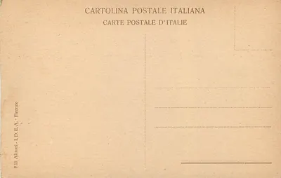 Milão - Pinacoteca Ambrosiana — Caricaturas de Leonardo da Vinci — Editor F. Alinari, Florença — Verso