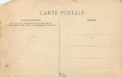 Chaville — A Prefeitura — Editor desconhecido, n° de série 3 — Verso