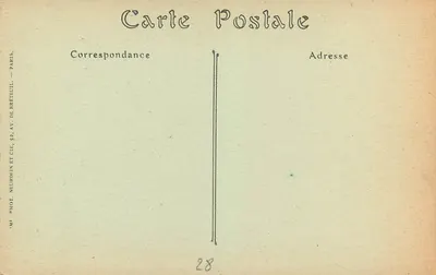 Statua Maryi z Dzieciątkiem — Katedra Notre-Dame-sous-Terre — Wydawca: Neurdein & Cie, Paryż — Rewers