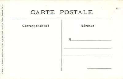 Revel-Tourdan (Isère) — Il battitura del grano — Cliché Borel — Verso