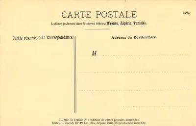 Bastia - Vendedor de castanhas. Place de l'Hôtel de Ville — Antiga Casa Fabiani, G. Piaggi & Cie. Sucessores - Cl. Ch. Gattli — Verso