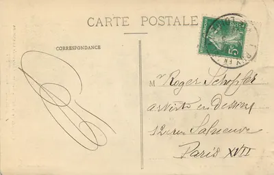 Lareira da Sala de Jantar — Castelo de Contenson — Saint-Just-en-Chevalet — Verso