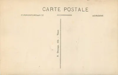 Amboise (Indre-et-Loire) — Zamek (zabytek) — Kominek Sali Stanów — R. Dorange, wyd. Tours — Rewers