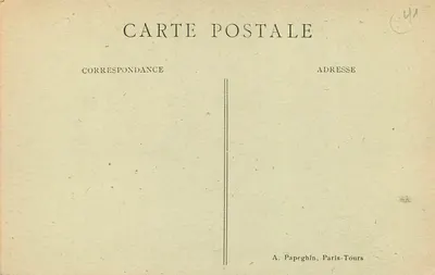 Castelo de Blois — Lareira do Porco-Espinho — A. P. — Verso