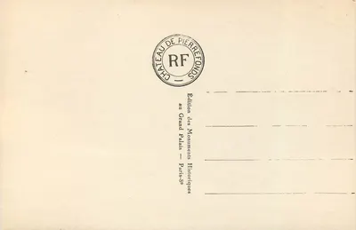 Château de Pierrefonds — Salle des Chevaliers de la Table Ronde — Édition des Grand Monuments Historiques — Verso