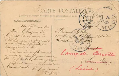 Le Mans — L'Avenue Thiers (Prise de la Cour de la Gare) — Éditeur : Le Mans, n°41 — Verso
