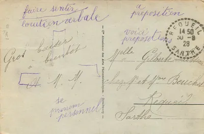 De kleine werkers van de Zee — serie 3026 — uitgever niet zichtbaar — Achterkant