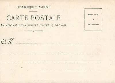 Salon de Lecture — Casino — Vichy — Verso