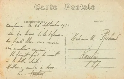 Campénéac (Morbihan) — Domínio de Trécesson — Rocha curiosa chamada Castelo de Pied d'Anon — lenda de uma dama que perdeu seu domínio — Verso