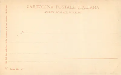 A Madonna que adora o bebê — Fra Filippo Lippi — Cartolina Postal Italiana, série 760, n° 6 — Verso