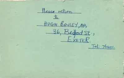Dom z dachem z trawy — Exeter — wydawca nie widoczny — Rewers
