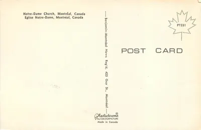 Kościół Notre-Dame — Montreal, Kanada — Plastichrome — Rewers