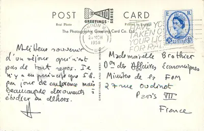 Amiradaduurge, Londen — luchtfoto — The Photographic Greeting Card Co. Ltd. n° R.F.14 — Achterkant