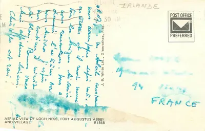 Loch Ness, Fort Augustus Abbey et village — widok z powietrza — J.B. White Ltd., R1858 — Rewers