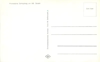 Sarkofag Proserpiny ok. 180 — szczegół — Domschatzkammer Aachen — Rewers