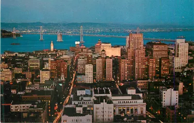 San Francisco à noite — vista do Golden Gate — Edição Ed Christensen, série 7C-K672