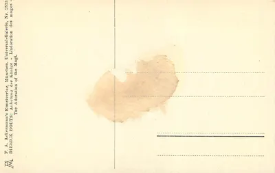 Adoração dos Magos — Dierick Bouts — edição München 2523 — Verso