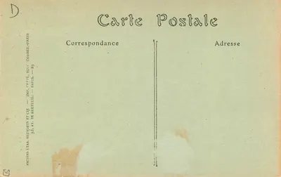 Święta Geneviève oddaje zaufanie Paryżanom w obliczu Attyli — Murali Panthéonu — E. Delaunay — Rewers