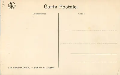 Loth en zijn dochters — J. Metsys — Museum van Brussel — Achterkant