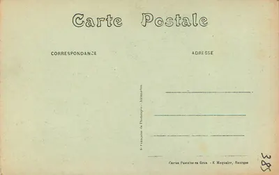 Bourges — Pałac Jacques-Cœur, wejście — E. Maquaire, seria 302 — Rewers