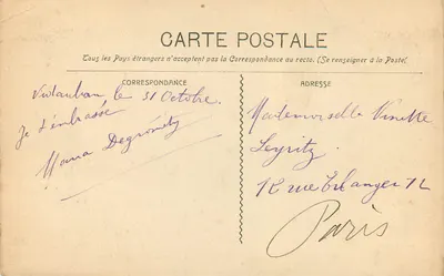 Vidauban - Entraigues - Widok Argens pod Mostem Naturalnym — Guendé fot. Marsylia, nr 1342 — Rewers