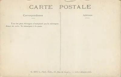 Statua Marie-Christine — Abbaye d'Haute-Combre — G. Brun — Rewers