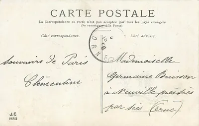 París — Los Inválidos — J.C. Paris — Reverso