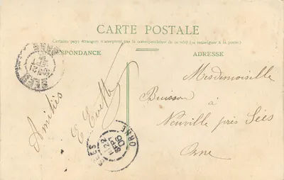 Caen — Absydę kościoła św. Piotra — L.D. 34 — Rewers