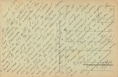 Interior de Saint-Pantaléon — Troyes — Cliché T. G. - R. Mausse, editor — Verso
